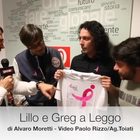 Lillo&Greg direttori per un giorno a Leggo con Marino Alberti, vincitore dell'asta Komen Italia