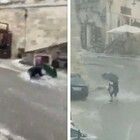 Maltempo a Matera, strade come fiumi: soccorse tre persone, le incredibili immagini del nubifragio VIDEO