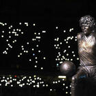 Maradona, svelata la statua prima di Napoli-Lazio: la cerimonia è da brividi