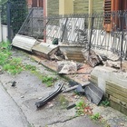 Veroli, auto impazzita abbatte il muro di una casa e un palo della luce