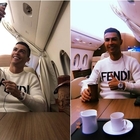 Cristiano Ronaldo, il suo selfie in aereo non piace ai social: «Sei insensibile»