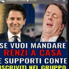 Conte e la story su Facebook: «Mandiamo Renzi a casa». Subito rimossa, ipotesi hackeraggio