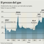 Gas, prezzi choc