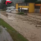 Maltempo a Reggio Emilia, strade invase da acqua e fango a Baiso