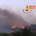 Sicilia, incendi nel palermitano: a fuoco la Piana degli Albanesi