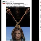 Laura Boldrini, un altro fotomontaggio choc: "Giustizia per Pamela", la sua testa in una cesoia