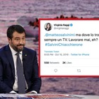 Virginia Raggi attacca Salvini: «Dove lo trovi il tempo per stare sempre in TV. Lavorare mai, eh?»