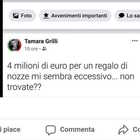 Amelia, post di una consigliera comunale sulla liberazione di Silvia Romano: "Quattro milioni per un regalo di nozze"