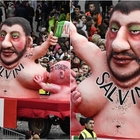 "Salvini, brutta Italia", il carro al carnevale di Dusseldorf