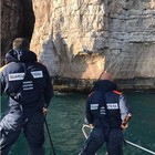 Bloccati in parete a Gaeta, le foto del salvataggio