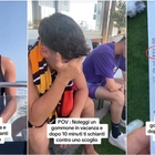 Contro gli scogli con il gommone a noleggio, tre giovani turisti costretti a pagare i danni: «Ci è costato 2.100 euro» VIDEO
