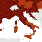 Covid in Italia, la mappa aggiornata: tutte le Regioni in rosso e rosso scuro