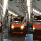 Treno a tutta velocità "dentro" un vagone della metro: il grafico è un mago