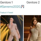 Sanremo 2020, Achille Lauro ed Elettra Lamborghini «genitore 1 e genitore 2». Il meme fa impazzire il web