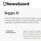 NewsGuard, sbarca in Italia il bollino anti fake news: Leggo promosso a pieni voti