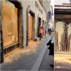 Roma, blitz di Ultima Generazione a via Condotti: imbrattate le vetrine dei negozi di lusso. Aggrediti e insultati dai passanti