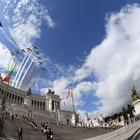 • Lo spettacolo delle Frecce Tricolori sul cielo di Roma