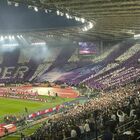 Fiorentina-Inter, le coreografie delle due curve all'Olimpico