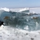 Ecco uno tsunami di ghiaccio, incredibile spettacolo della natura