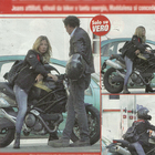 Maddalena Corvaglia con il fidanzato Alessandro Viani in motocicletta (Vero)