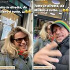 Michelle Hunziker e Eros Ramazzotti insieme, il video per le strade di Milano: «Grazie di esistere...»