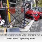 Roma, auto investe pedoni in Via Oderisi da Gubbio