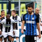 Inter battuta, 1-3 con l'Udinese 