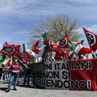 Casapound manifesta a Torre Maura (foto Andrea Giannetti/Ag.Toiati)
