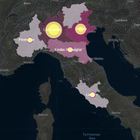 La mappa del contagio in Italia