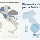 immagine Meteo, Italia spaccata in due per la Festa della Mamma: caldo africano fino a 34 gradi al Sud e la pioggia di un mese in 48 ore al Centro-Nord