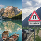 immagine Dolomiti prese d'assalto dai turisti, i cartelli stradali trasformati per protestare contro l'overtourism: da 