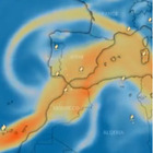 La nube di anidride solforosa in arrivo su Sicilia, Sardegna