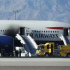 Las Vegas, aereo in fiamme al decollo: due feriti