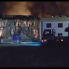 L'incendio alla "Asolo Food" scoppiato nella notte