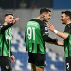 Il Sassuolo travolge lo Spezia: 4-1 con doppietta di Berardi e gol di Ayhan e Scamacca
