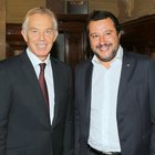 Brexit e immigrazione al centro dell'incontro fra Salvini e l'ex premier britannico Blair