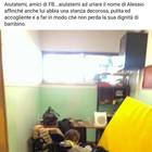 Bimbo disabile costretto in un'aula bunker: la foto su Facebook