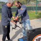 Juventus-Roma, Mourinho alle prese col drone: «È lavoro, non ci stiamo divertendo»