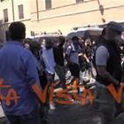 Ultras arrivano al Circo Massimo, dal corteo insulti verso i giornalisti