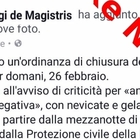 "Scuole chiuse a Napoli due giorni per il gelo", ma è una fake news