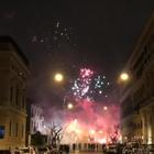 Fuochi d'artificio e fumogeni in piazza della Libertà Video
