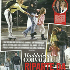 Maddalena Corvaglia, il nuovo fidanzato Alessandro Viani e la figlia Jamie a Milano (Chi)