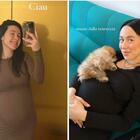 Aurora Ramazzotti, prove generali prima del parto con il piccolo cagnolino: «Che tenerezza»