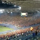 Roma-Feyenoord, il boato dell'Olimpico al gol Zaniolo: 50 mila tifosi esultano davanti al un maxischermo