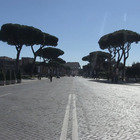 Il centro di Roma quasi deserto nel primo giorno di zona rossa