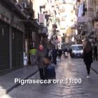 Napoli, strade piene e strade deserte
