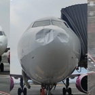 Catania, panico sul volo Wizzair da Londra: aereo danneggiato dalla grandine atterra durante una tempesta
