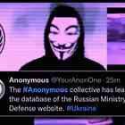 Ucraina sotto attacco, Anonymous alza il tiro