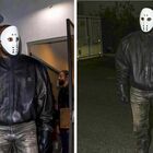 Kanye West con la maschera di “Venerdì 13”: il look (a sorpresa) alla partita di basket del figlio