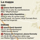 Salvini, le sardine e la partita Lazio-Inter: oggi e domani i disagi per il traffico romano